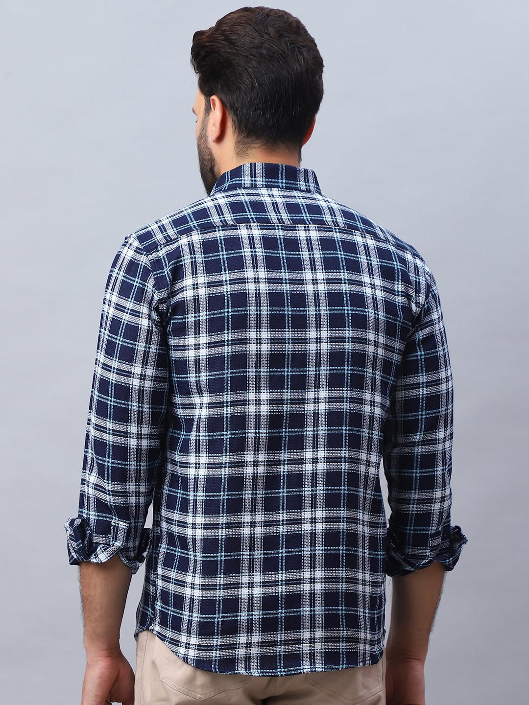 Checked Pure Cotton Casual Shirt For Men