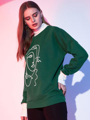 High neck sweatshirt