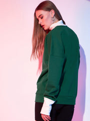 High neck sweatshirt