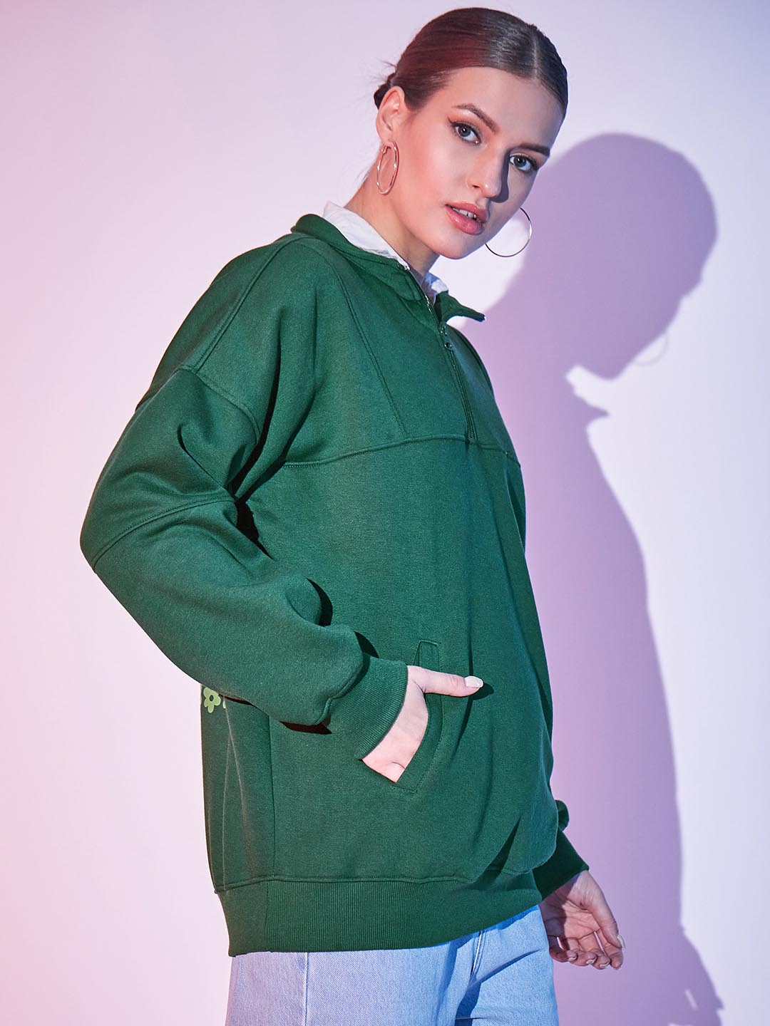 Printed Fleece Sweatshirt