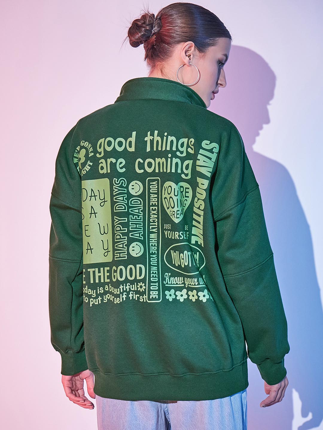 Printed Fleece Sweatshirt