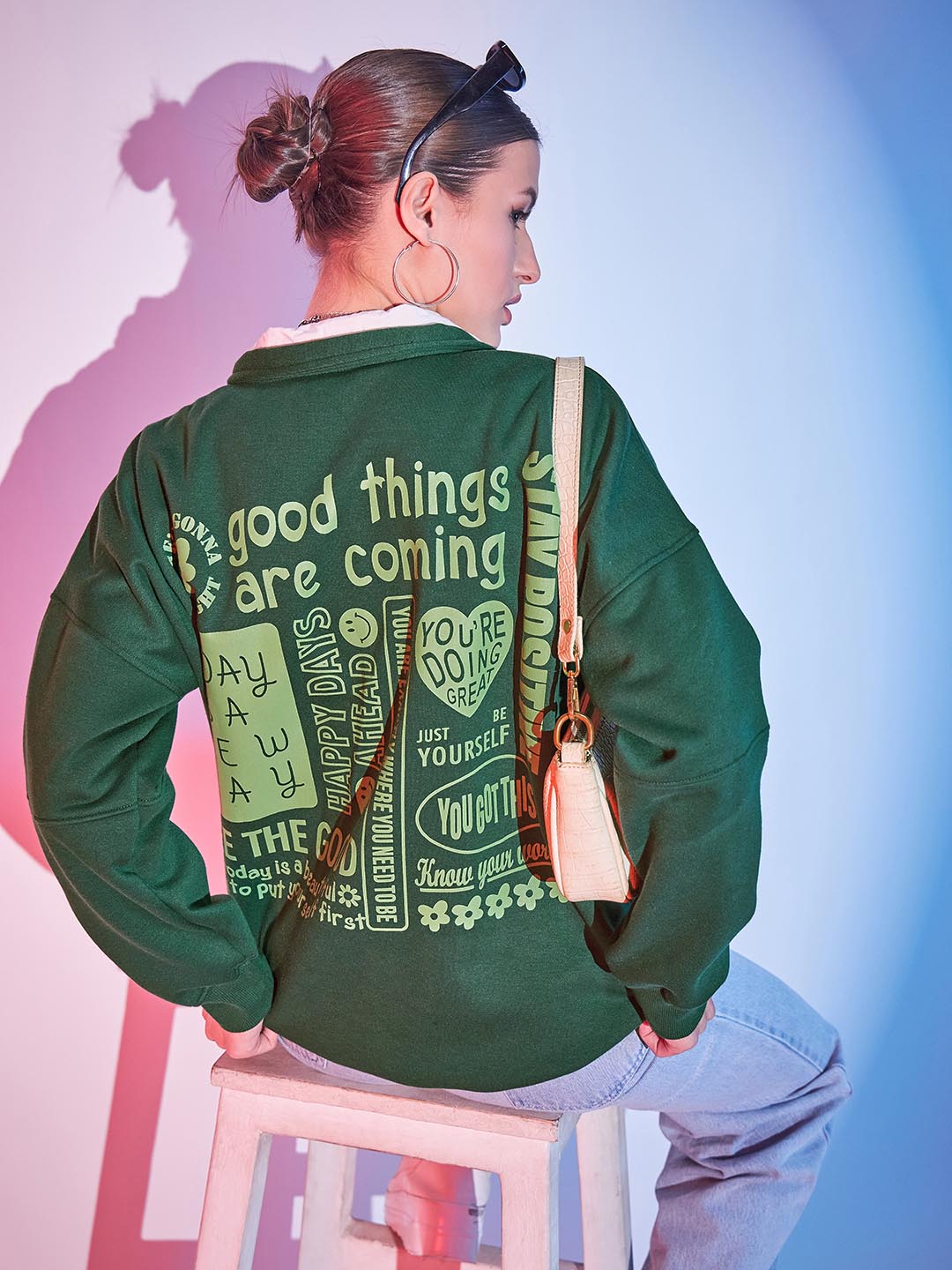 Printed Fleece Sweatshirt