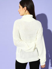 Ribbed Turtle Neck Pullover