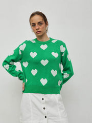 Acrylic Heart Sweater