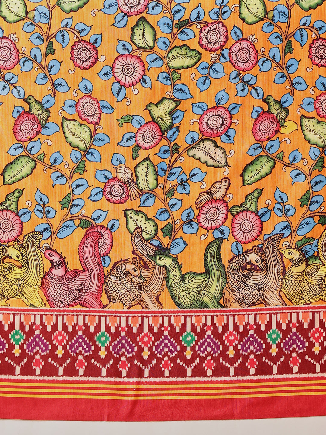 Kalamkari With Traditional Patola Printed Sarees