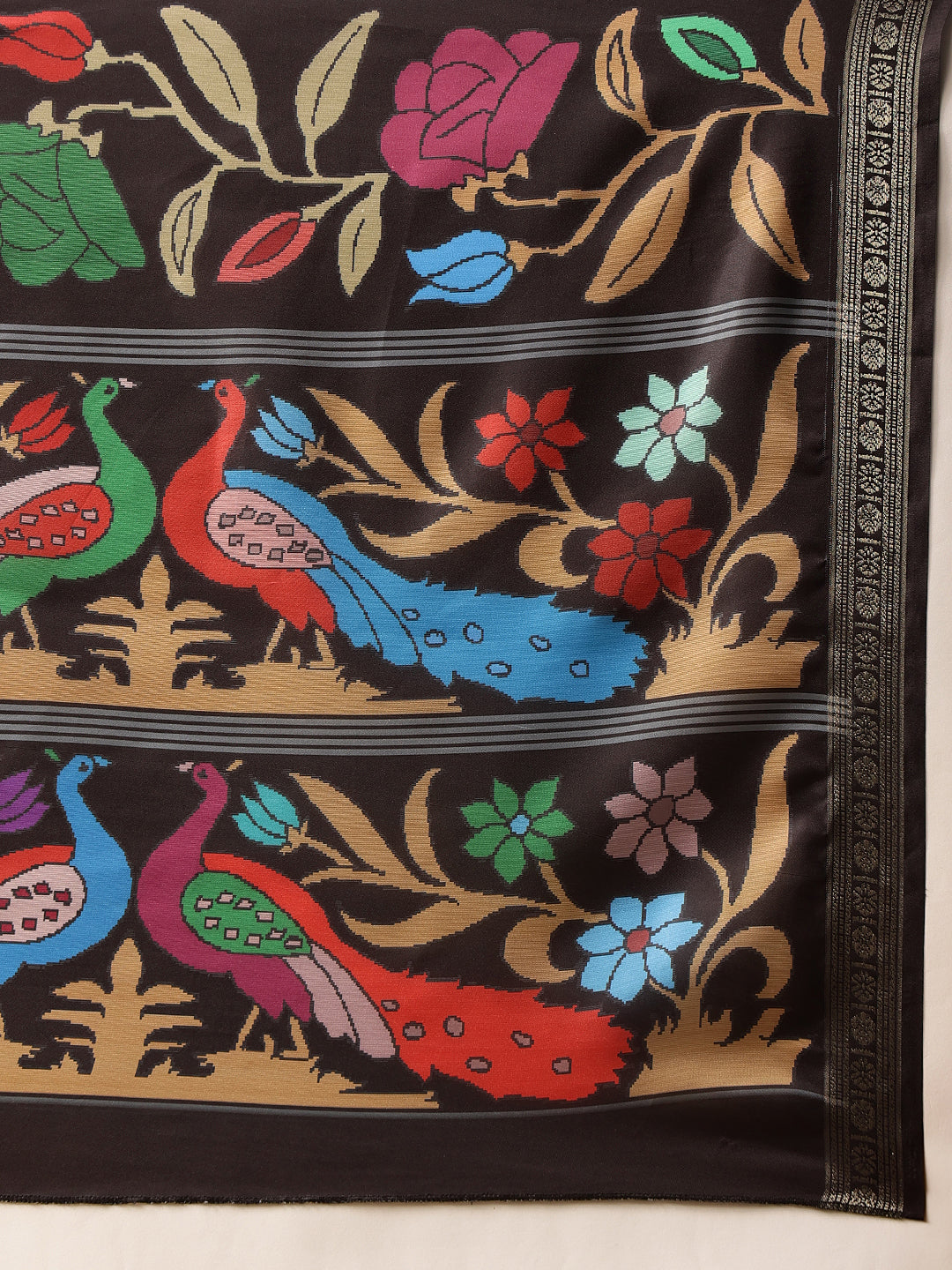 Digital Printed Art Silk Saree