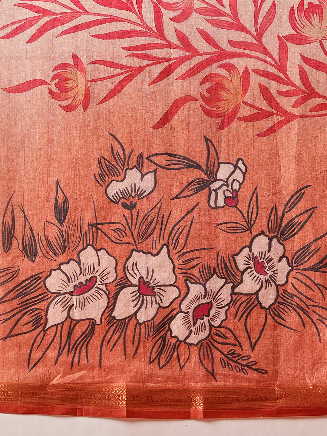 Digital Printed Art Silk Saree