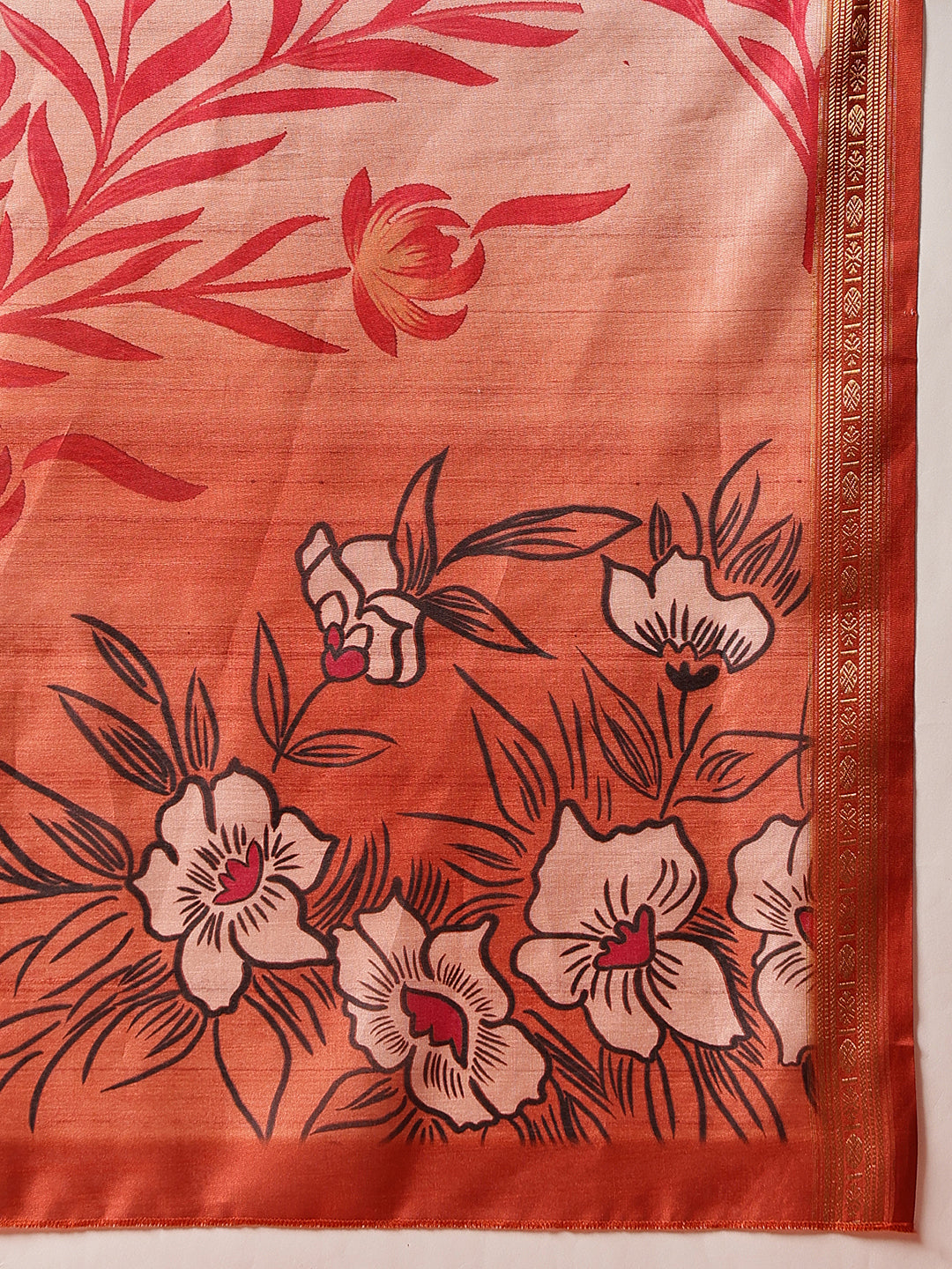 Digital Printed Art Silk Saree