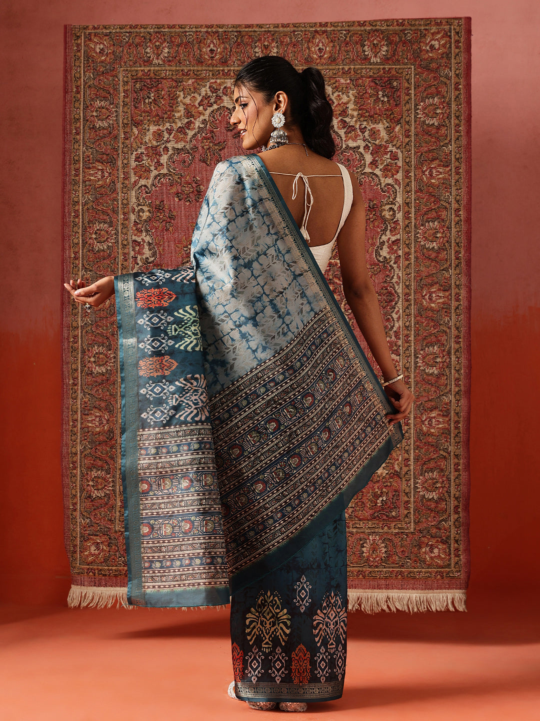 Digital Printed Art Silk Saree