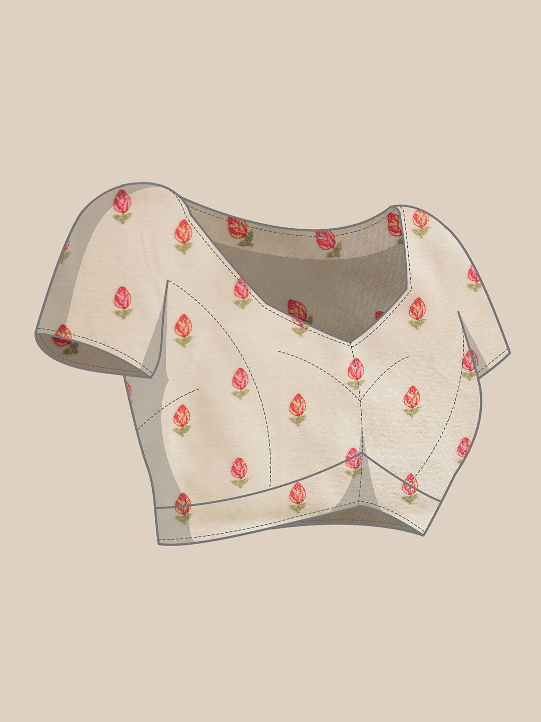 Floral Digital Printed Art Silk Festive Saree With Unstitched Blouse Piece
