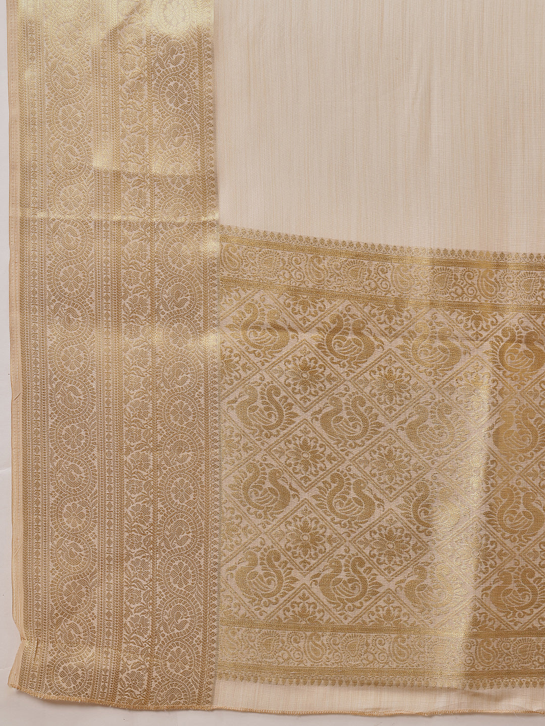Traditional Ethnic Woven Saree for Onam & Special Occasions with Running Blouse