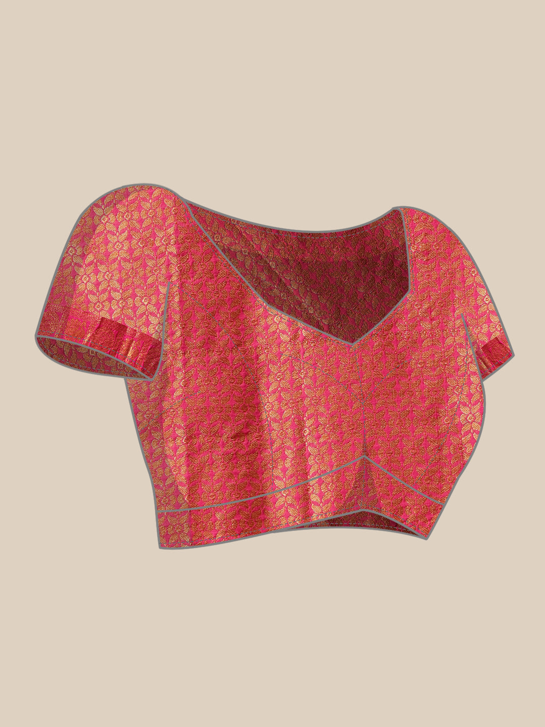 Traditional Ethnic Woven Saree for Onam & Special Occasions with Running Blouse