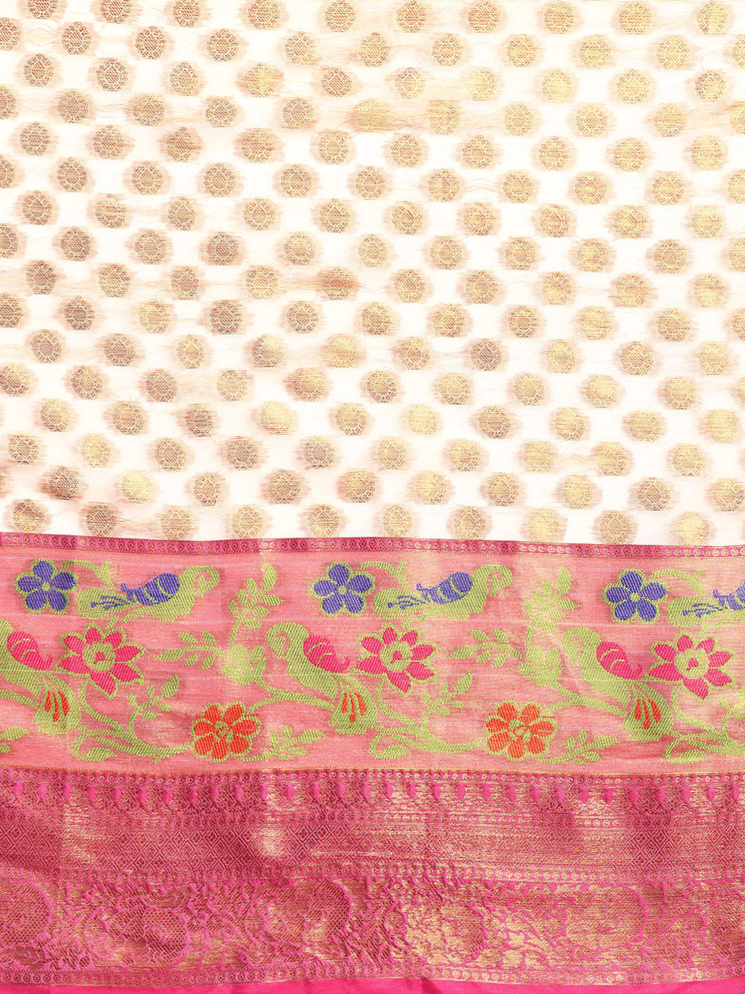 Traditional Ethnic Woven Saree for Onam & Special Occasions with Running Blouse
