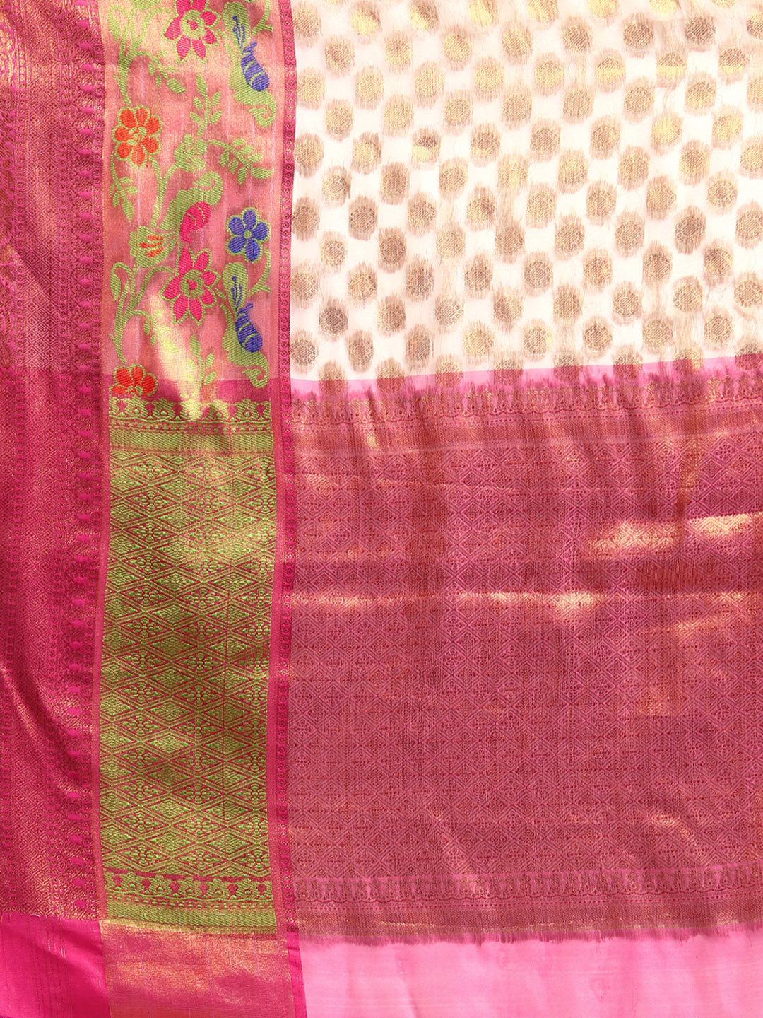 Traditional Ethnic Woven Saree for Onam & Special Occasions with Running Blouse