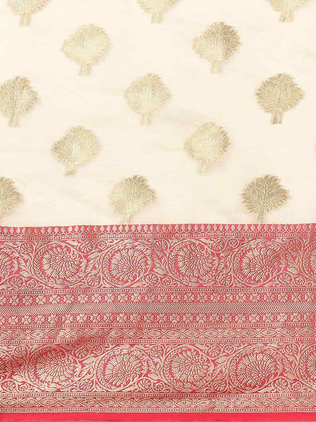 Traditional Ethnic Woven Saree for Onam & Special Occasions with Running Blouse