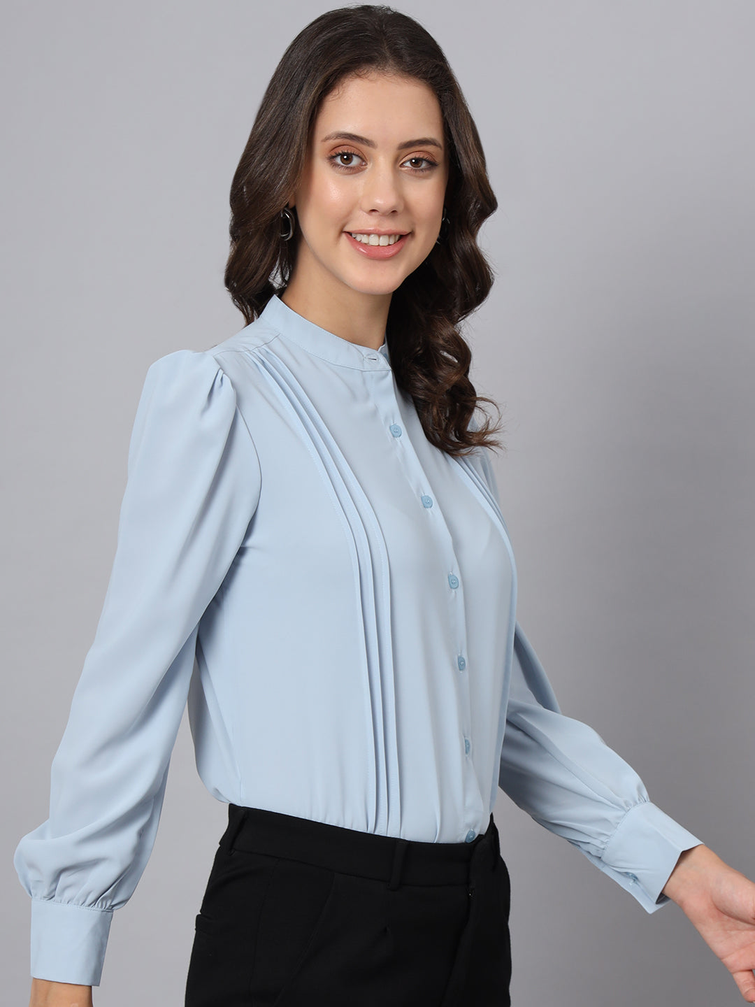 womens pleated formal shirts 4