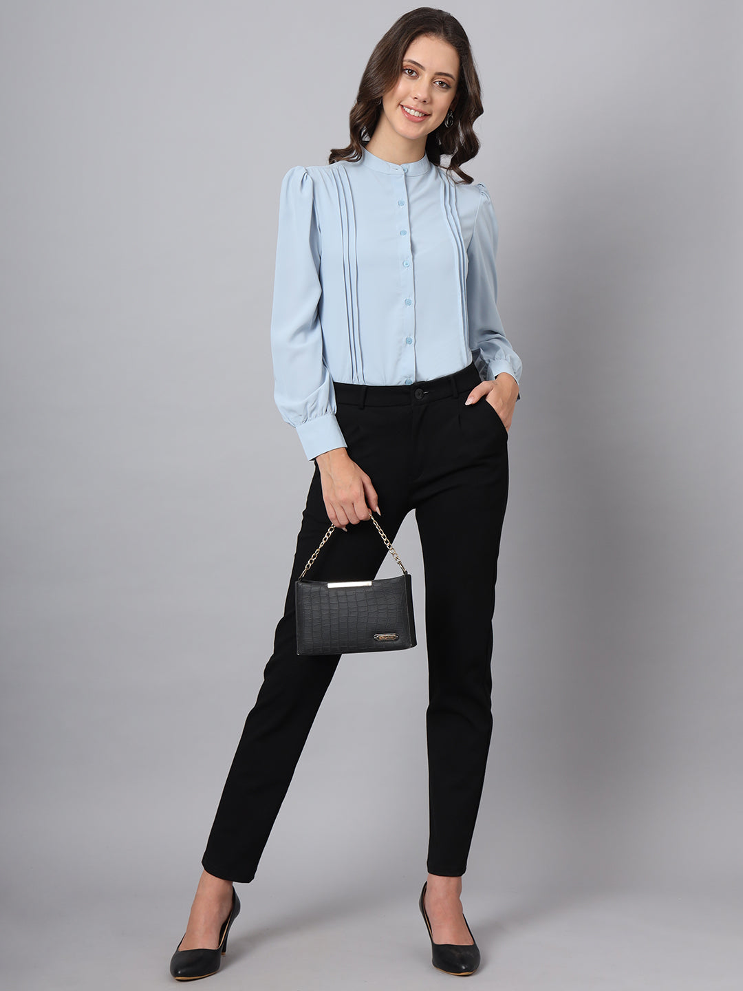 womens pleated formal shirts 4