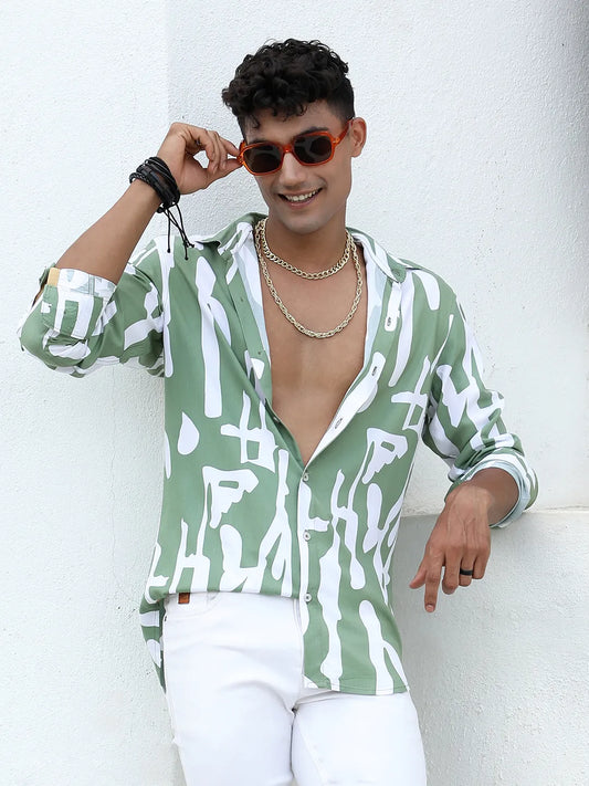 Abstract Print Shirt