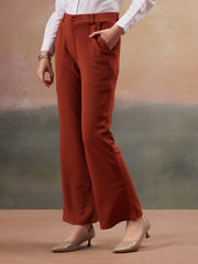 women regular fit high rise bootcut trousers copy 2