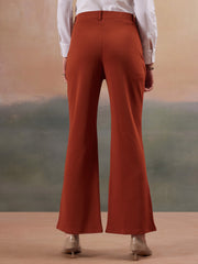 women regular fit high rise bootcut trousers copy 2