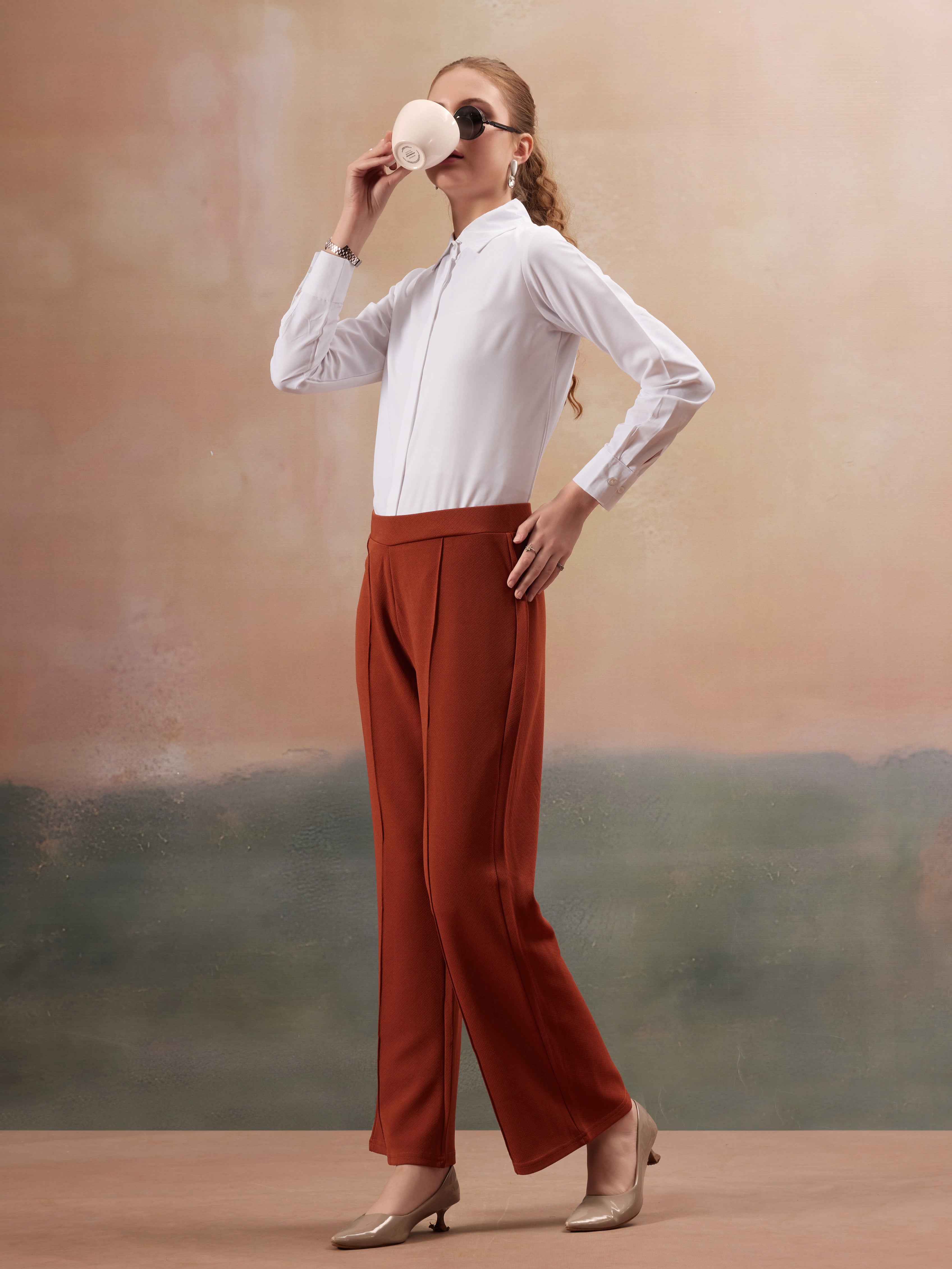 women loose fit high rise trouser copy 2