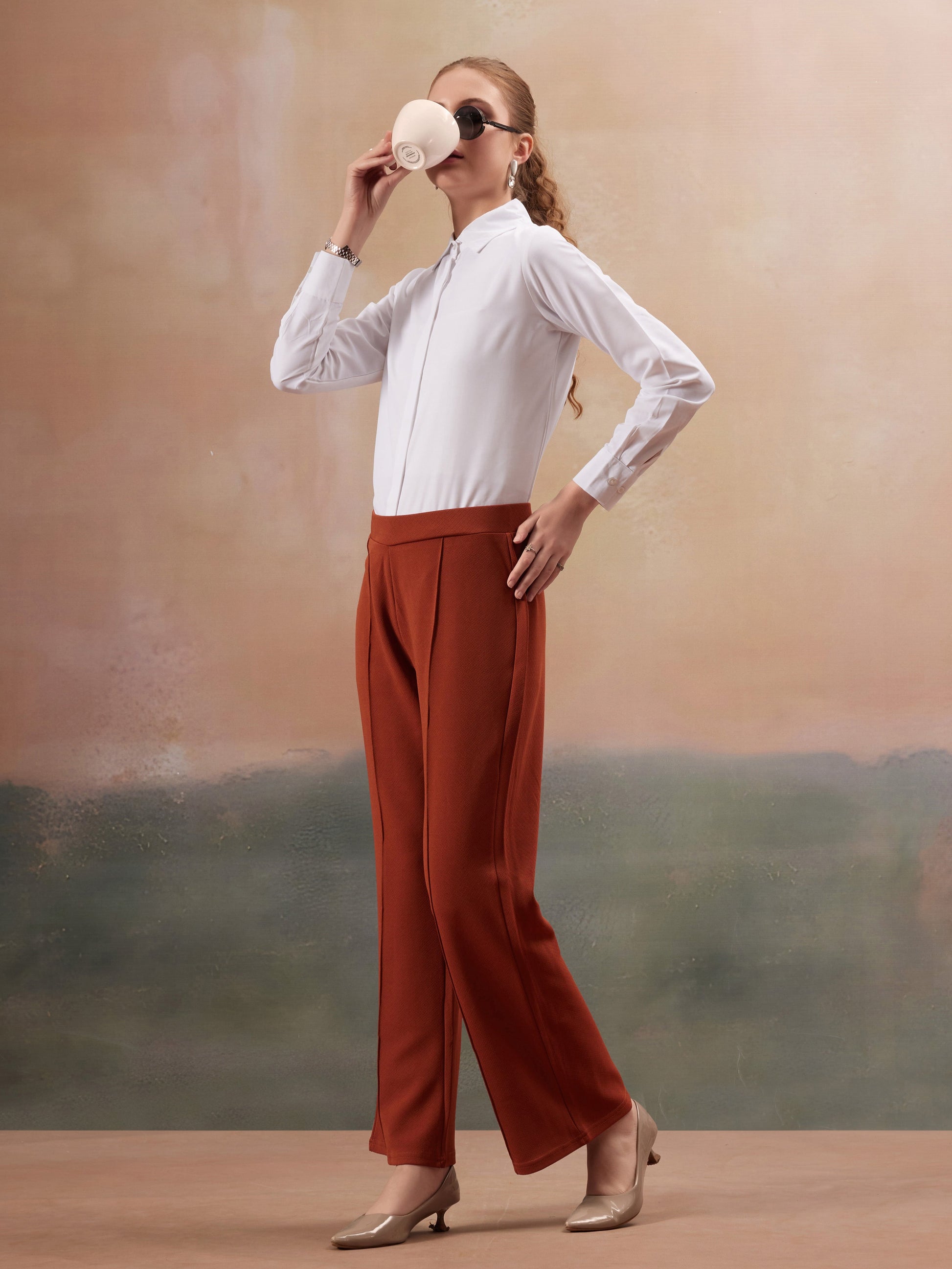 women loose fit high rise trouser copy 2