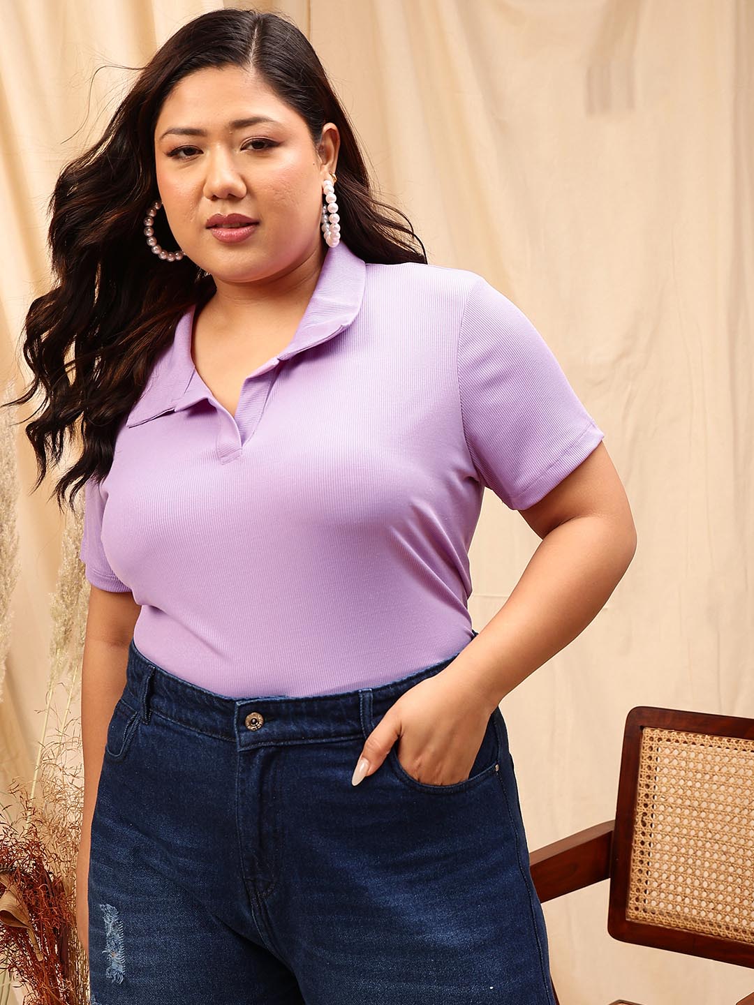 Cropped Polo Tee
