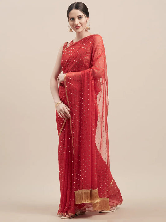 Tikhi Imli - Embellished Mukaish Saree