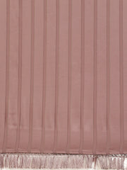 Gunmetal-Toned Striped Saree