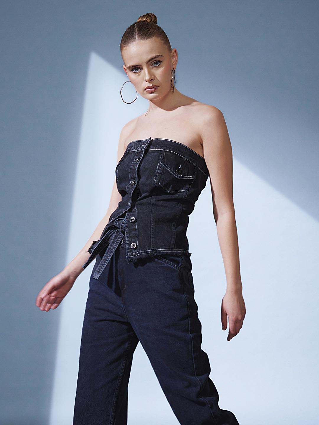 Denim Corset Top