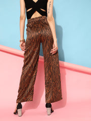 Printed Satin Trouser