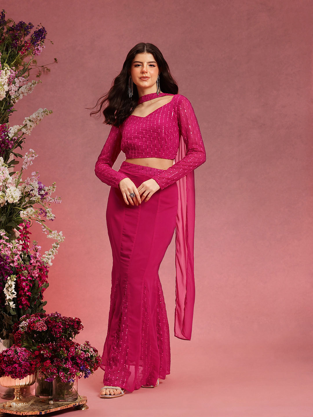 Lehenga With Chloi & Duppata