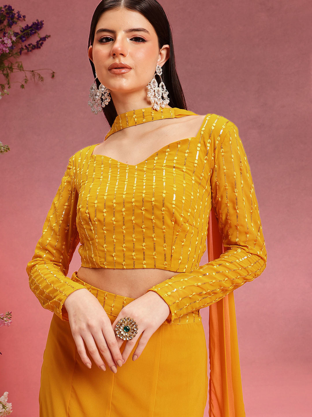 Lehenga With Chloi & Duppata