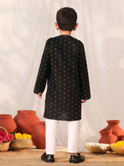 Vastramay - Boys' Black Kurta Pyjama Set