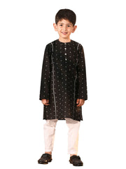 Vastramay - Boys' Black Kurta Pyjama Set