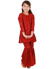 Vastramay - طقم كورتا جاكار للفتيات مع شرارة