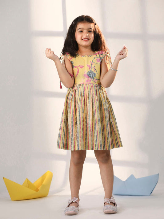 Vastramay - Girls' Yellow Dress