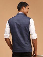 Vastramay - Men's Blue - Nehru Jacket