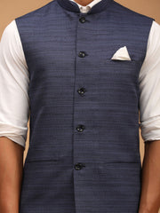 Vastramay - Men's Blue - Nehru Jacket