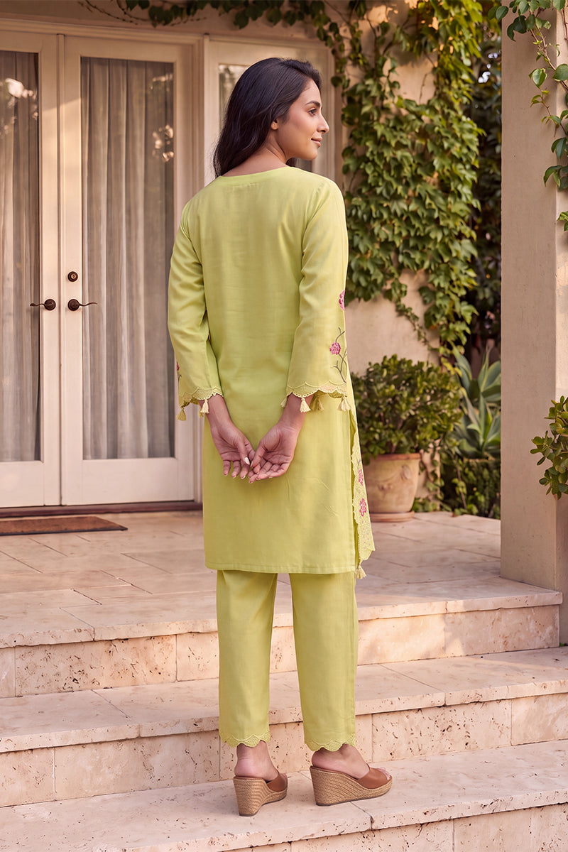 ahika-womens-yellow-silk-blend-embroidered-solid-top-with-palazzos-co-ords-vcord1131