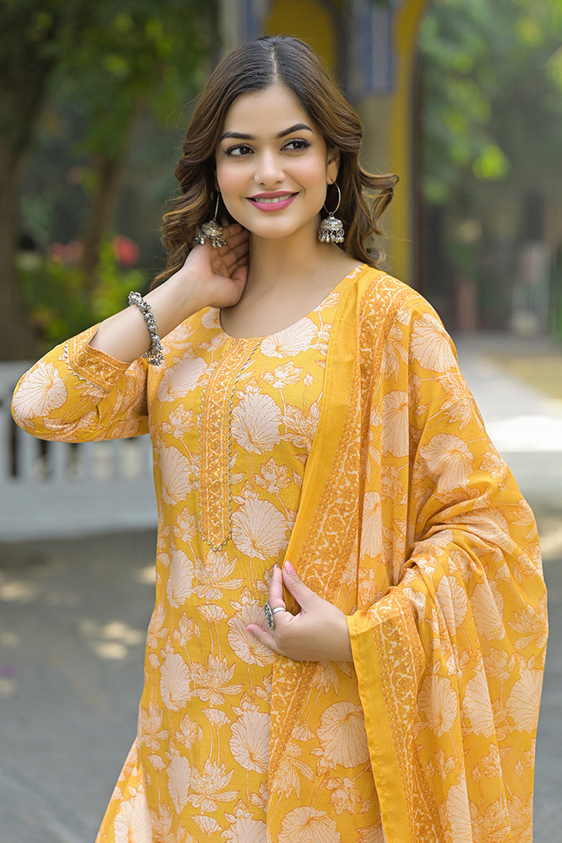 yellow-rayon-blend-floral-printed-straight-kurta-suit-set-vkskd2309