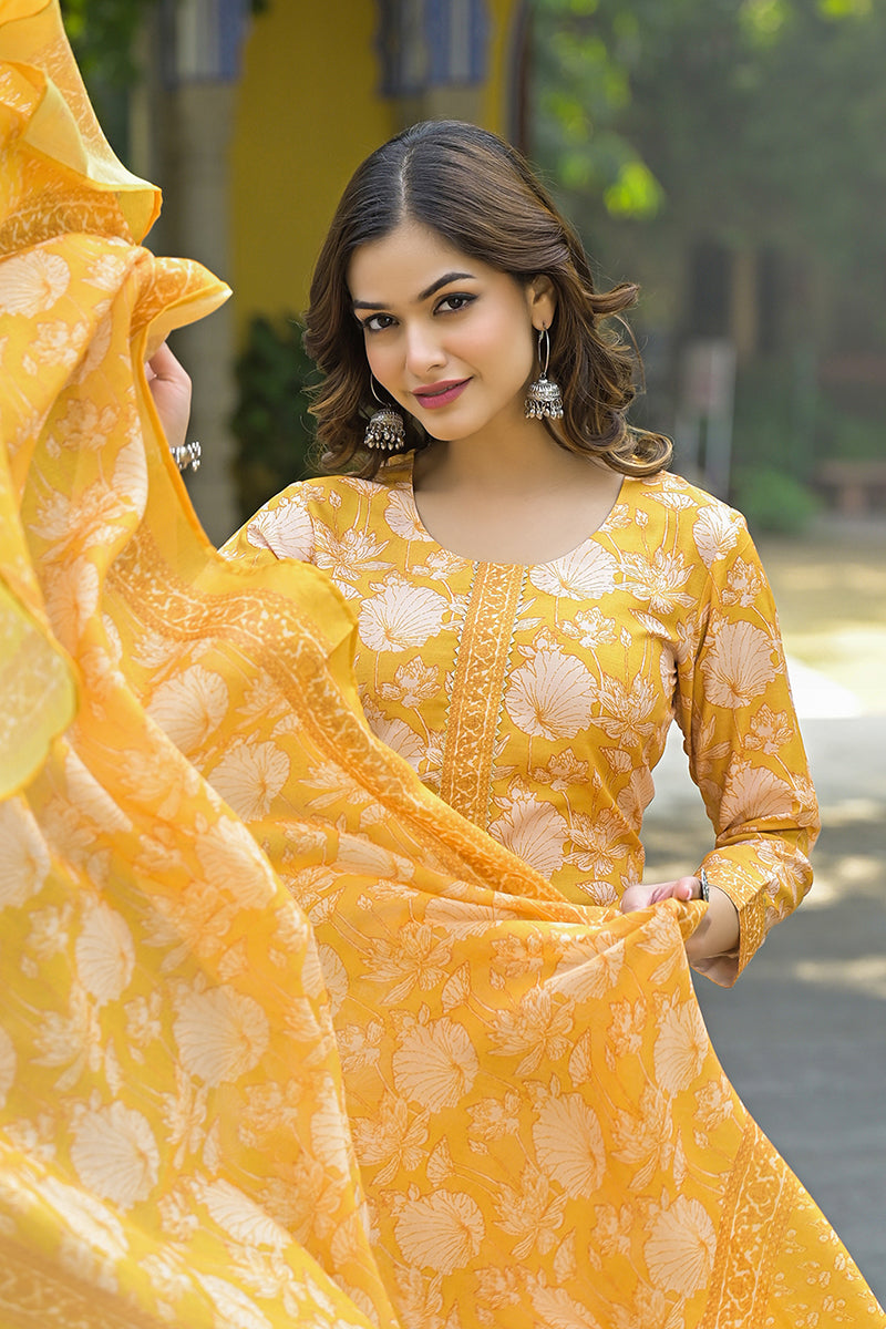 yellow-rayon-blend-floral-printed-straight-kurta-suit-set-vkskd2309