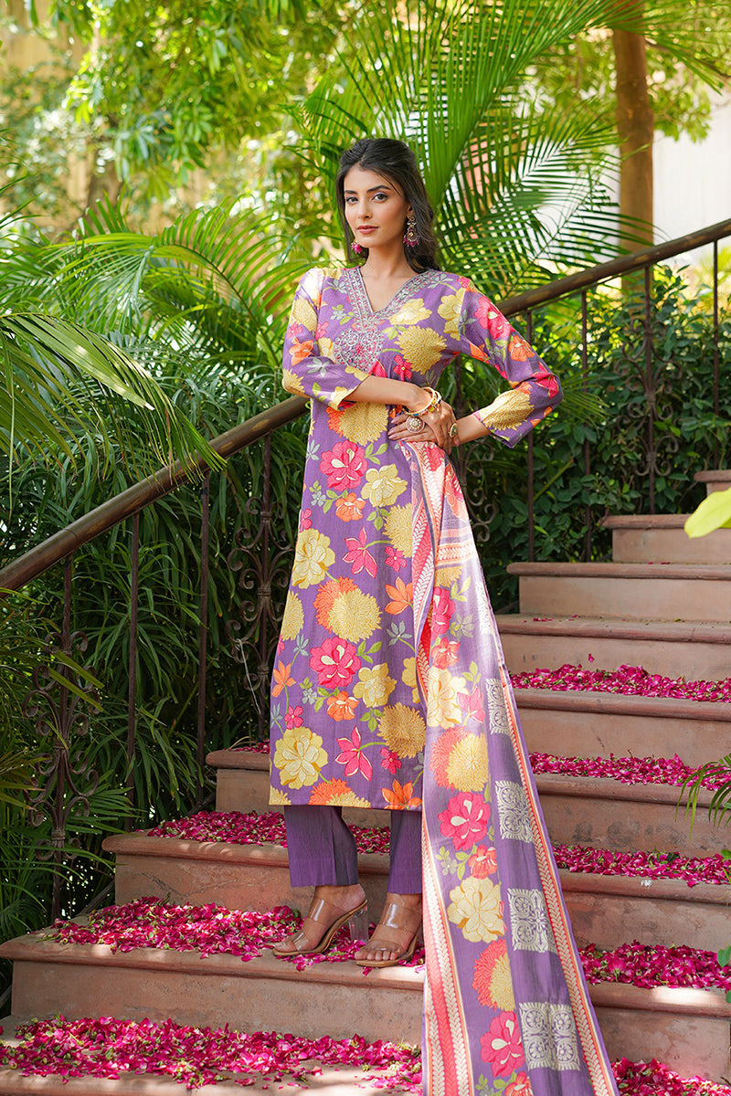 purple-viscose-rayon-floral-embroidered-straight-kurta-trousers-with-dupatta-vkskd2376