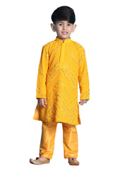 Vastramay - Boys' Yellow Kurta Pyjama Set