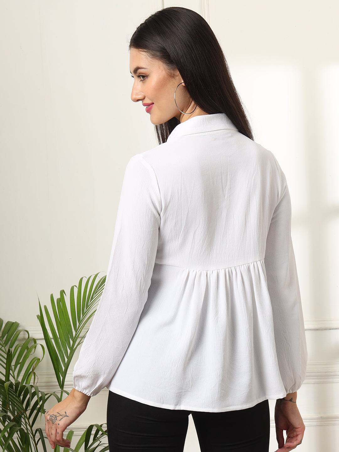 casual regular sleeves solid women maroon top 1