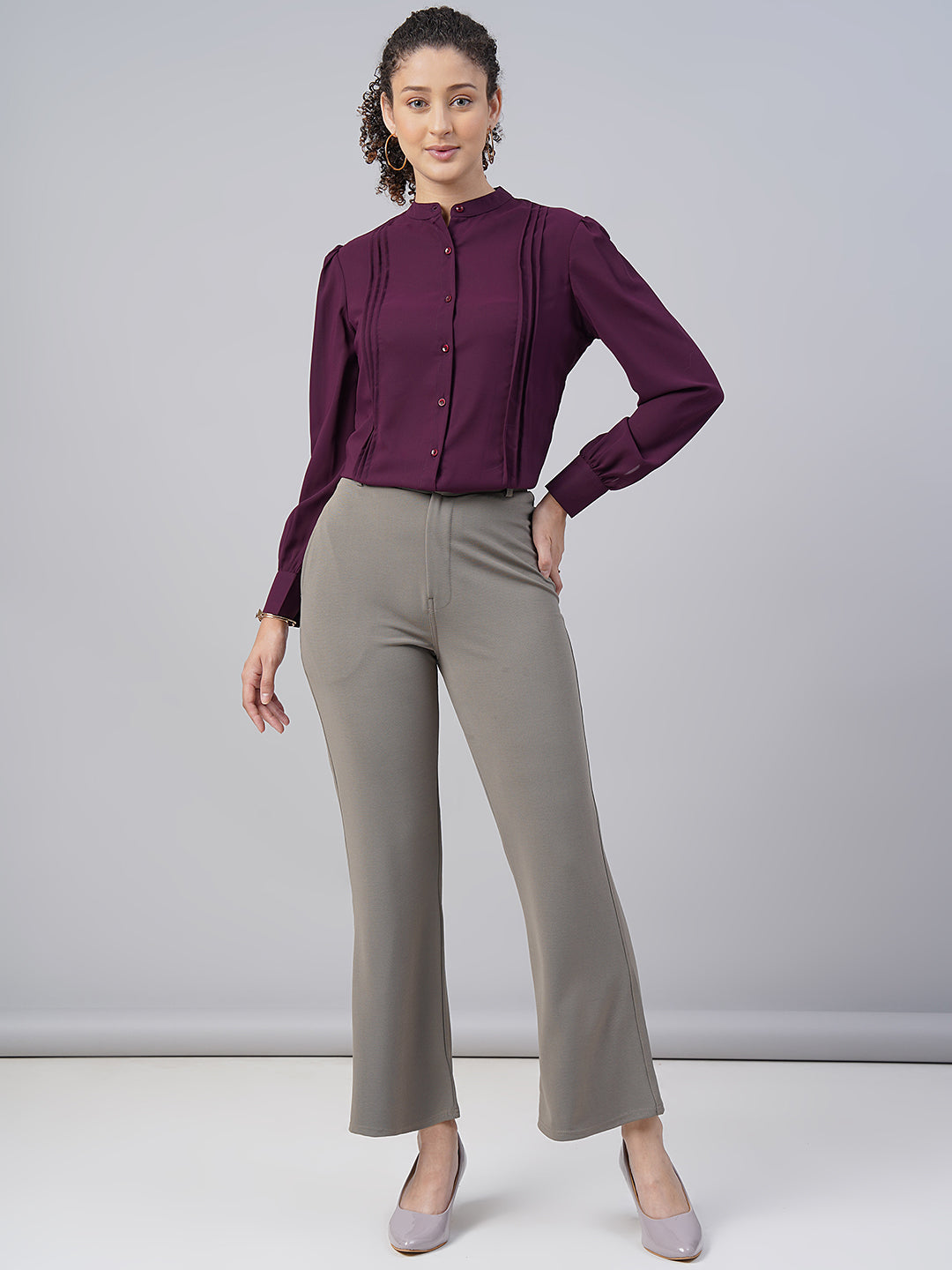 womens pleated formal shirts 4