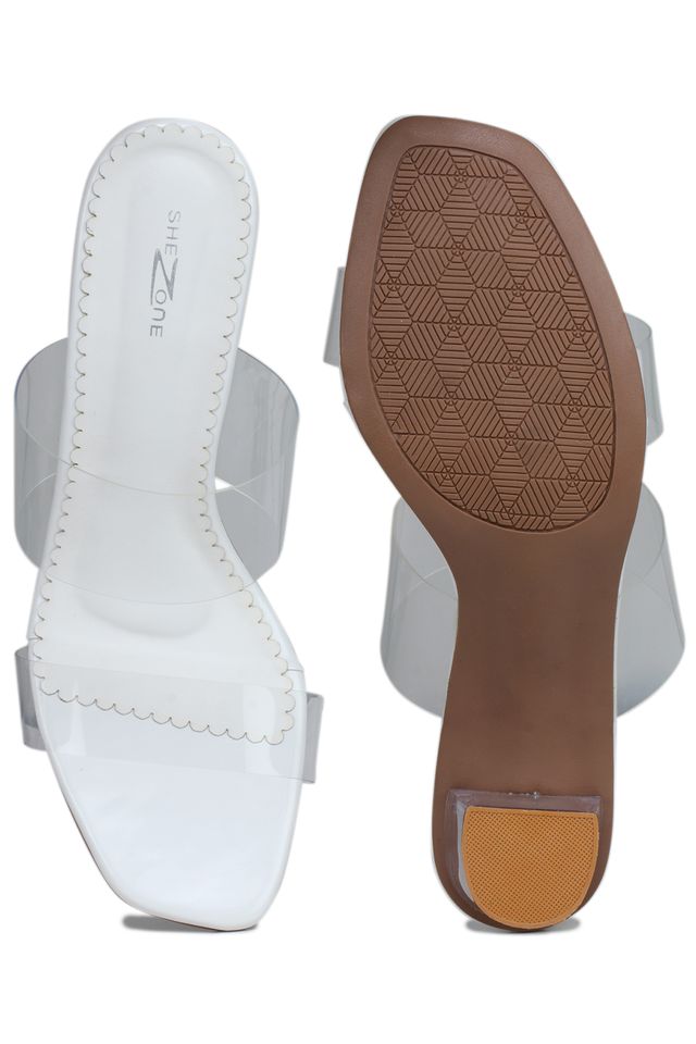 Shezone - Fashion Open Back Sandal 3 inches Block Heels