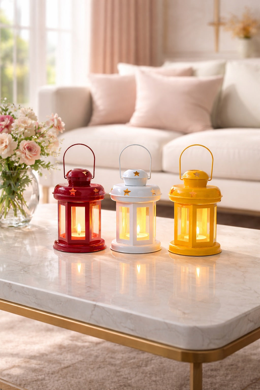 decorative metal leaf tealight holder with glass candle cup elegant tabletop centerpiece copy