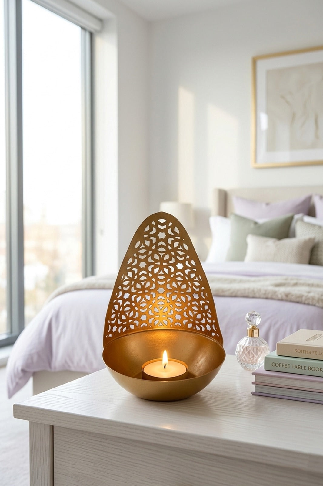 geometric metal tealight candle holder modern gold decorative candle stand for living room dining table home decor diwali decoration gift item copy