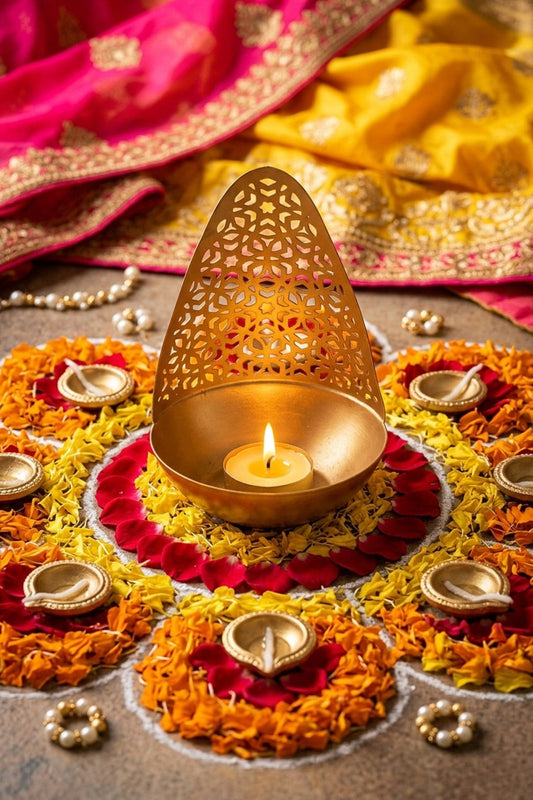 geometric metal tealight candle holder modern gold decorative candle stand for living room dining table home decor diwali decoration gift item copy